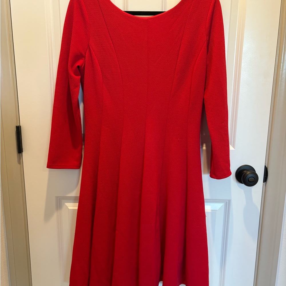 Anthropologie Sunday in Brooklyn Scalloped Red Dress